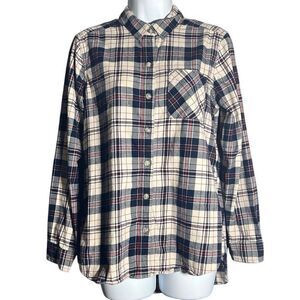 Eddie Bauer Women’s Flannel Button-Up Shirt Size M